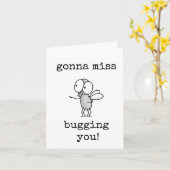 同僚離れよ、恋しく思さよおもしろいう カード (黄色い花)