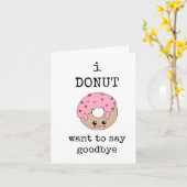 同僚離れ、おもしろいさよなら、幸運 カード (黄色い花)