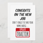 同僚離れ – 新職おめでとう シーズンカード (正面/裏面)