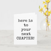 同僚離れ、次章、さようなら、幸運 カード (黄色い花)