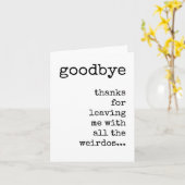 同僚離れ、皮肉、ミニマおもしろいリスト カード (黄色い花)