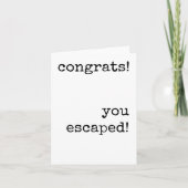 同僚離れ、皮肉、ミニマおもしろいリスト カード (正面)