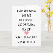 同僚 カード (黄色い花)