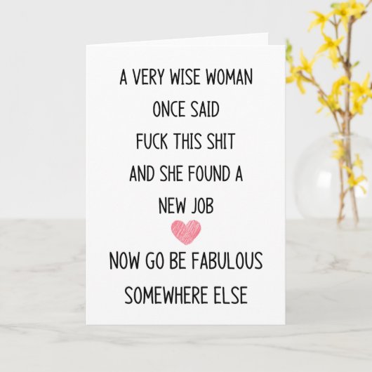 同僚 カード (黄色い花)