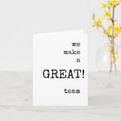 同僚、チーム、評価カード カード (黄色い花)