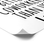 同僚、同僚、別れ、幸運のTシャツ ポスター (角)