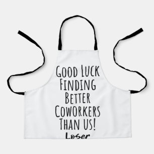 同僚，同僚，別れ，幸運を祈るTシャツ エプロン