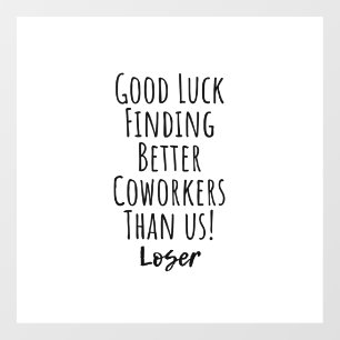 同僚，同僚，別れ，幸運を祈るTシャツK ウィンドウサイン