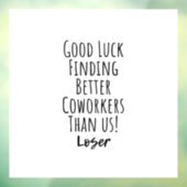 同僚，同僚，別れ，幸運を祈るTシャツK ウィンドウサイン (シート3)