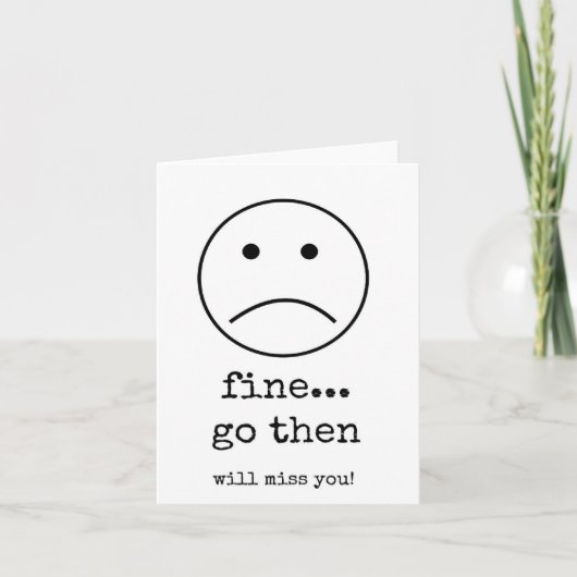 同僚、従業員、スタッフ離れ、お客様が恋しく思望む カード (正面)