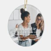 同僚 | 感傷的な写真記念クリスマス セラミックオーナメント (左)