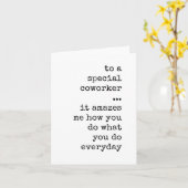 同僚、社員、感謝、評価カードシンプルカード カード (黄色い花)