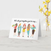 *同僚*誕生日 カード (黄色い花)