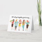 *同僚*誕生日 カード (正面)