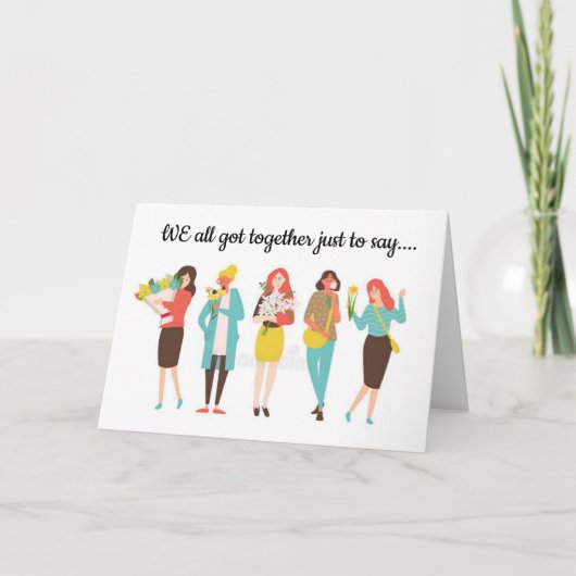 *同僚*誕生日 カード (正面)