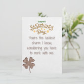 同僚 - 面白いセントパトリックデーのグリーティングカード シーズンカード (スタンド正面)