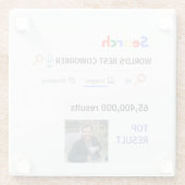 同僚PHOTOギフトボスナース先生ドクターママ ガラスコースター (裏面)