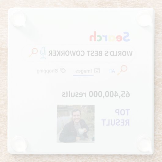 同僚PHOTOギフトボスナース先生ドクターママ ガラスコースター (裏面)