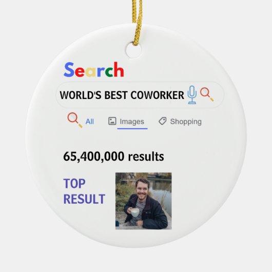 同僚PHOTOギフトボスナース先生ドクターママ セラミックオーナメント (正面)