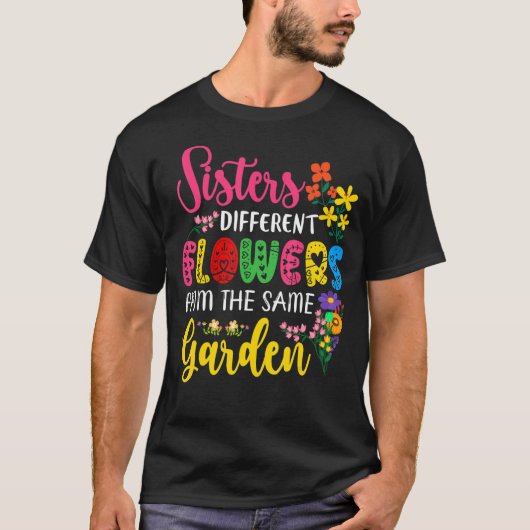 同園違うの姉妹の花マッチン Tシャツ (正面)