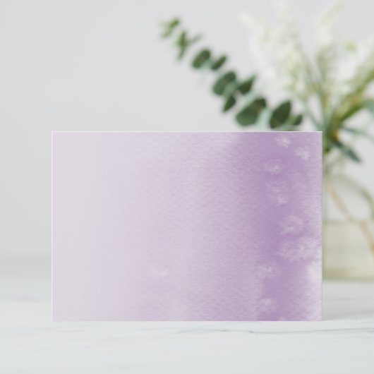 同封カード :: ぼかし水彩 紫 エンクロージャーカード (スタンド正面)