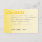 同封カード :: オンブレ水彩黄色 エンクロージャーカード (裏面)