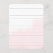 同封カード ブライダルシャワーのための夜のデートのアイデア エンクロージャーカード (裏面)