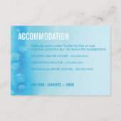 同封カード :: 淡い青の水彩 エンクロージャーカード (裏面)