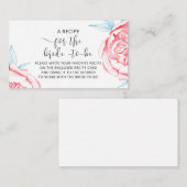 同封カード「花嫁になるためのレシピ」 エンクロージャーカード (正面/裏面)