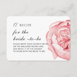 同封カード「花嫁へのレシピ」 エンクロージャーカード