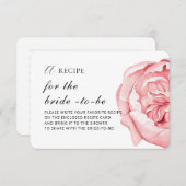 同封カード「花嫁へのレシピ」 エンクロージャーカード (正面/裏面)