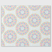 同心モダン誕生日キャンドル – ラッピング紙 ラッピングペーパー (フラット)