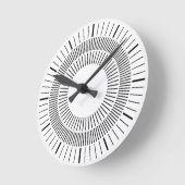 同心光線 ラウンド壁時計 (傾斜)