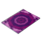 同心円のピンクと紫の円 ノートブック (左側)