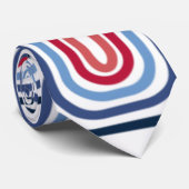 同心円の長方形 ネクタイ (ロール)