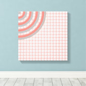 同心円カラフルキャンバス キャンバスプリント (インサイチュ (ウッドフロア))