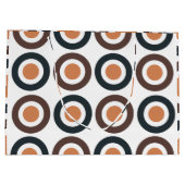 同心円カラフル誕生日 ラージペーパーバッグ (裏面)