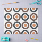 同心円カラフル誕生日 薄葉紙 (クラフト)