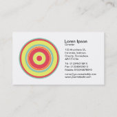 同心円カラフル01 名刺 (裏面)