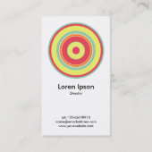同心円カラフル01 名刺 (裏面)
