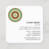 同心円カラフル02 スクエア名刺 (裏面)