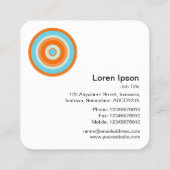 同心円カラフル03 スクエア名刺 (裏面)