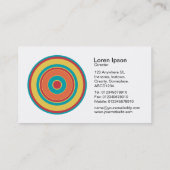 同心円カラフル05 名刺 (裏面)