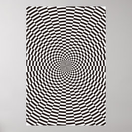 同心円シフト9度ポスター ポスター