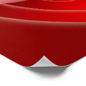 同心円ハートキャンバス印刷 ポスター (角)