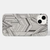 同心円三角形のラインアート Case-Mate iPhoneケース (裏面 (横))