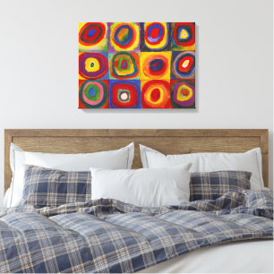 同心円付き正方形   Kandinsky   キャンバスプリント