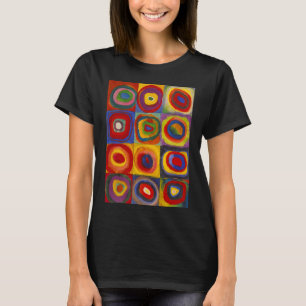 同心円付き正方形 Kandinsky Tシャツ