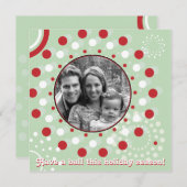 同心円休日の挨拶 シーズンカード (正面/裏面)