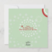 同心円休日の挨拶 シーズンカード (裏面)